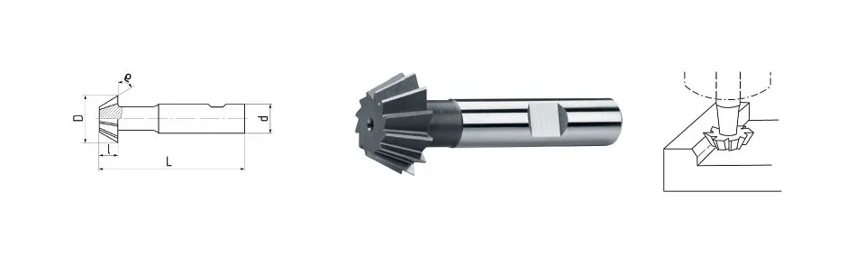 Fraise à angle ELMAG HSS Co5 DIN1835B Ø 320 x 125 mm 60° 73713 acheter à bas prix 